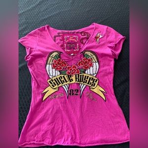 Johnny Was Embroidered T Shirt